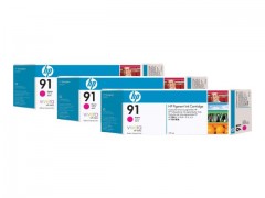 HP 91 Magenta Ink Cart 3pk