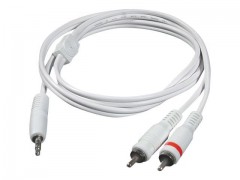 Kabel / 5 m 3.5 mM M to 2x 3.5 mM M wht